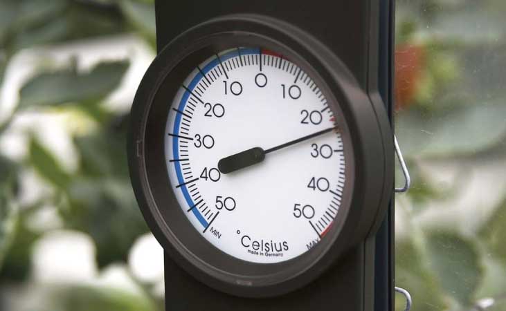 Thermometer with celsius reading