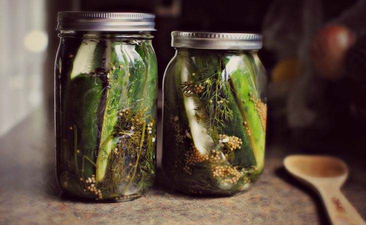Sour cucumber pickles