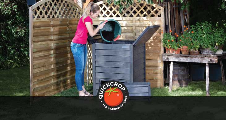 Adding organic waste to a Thermo Compost bin - header image